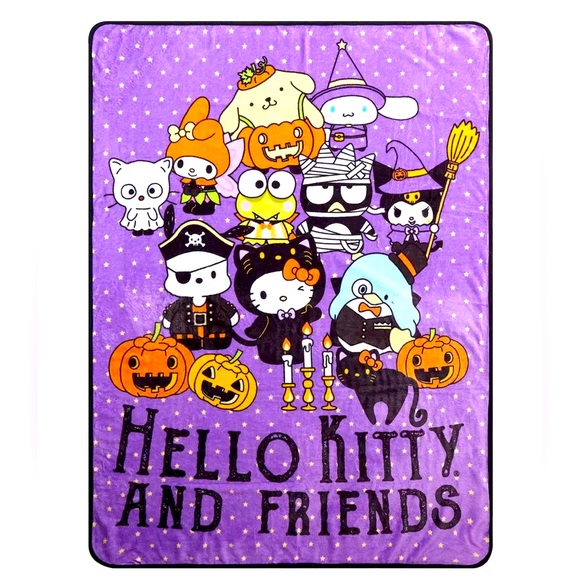 Hello Kitty And Friends Halloween Costumes Throw Blanket - Picture 1 of 1